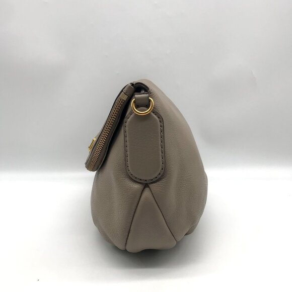 Marc Jacobs Gray Leather Classic Q Natasha Crossbody Bag - Picture 3 of 12